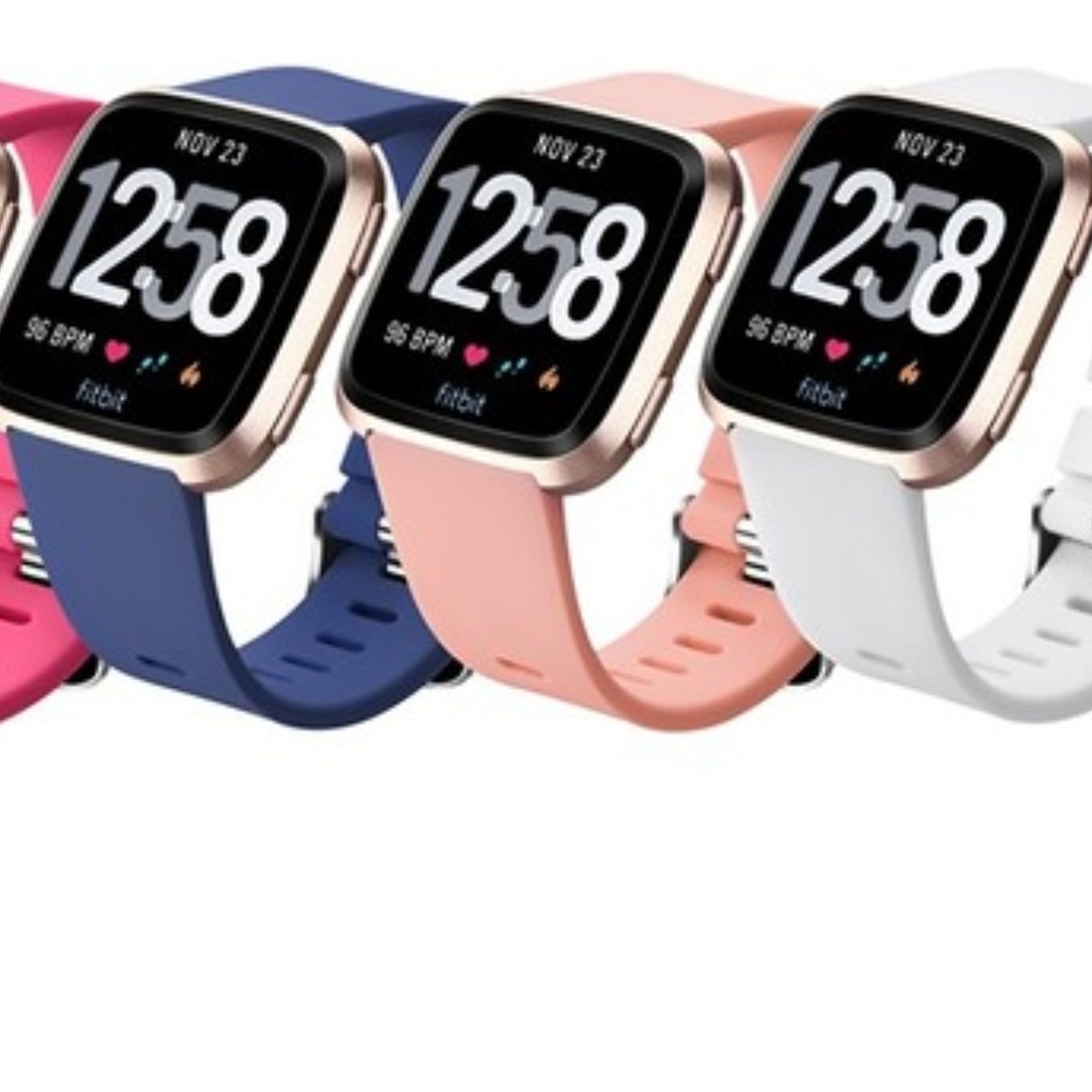 NWT- 6 PACK Fitbit Versa & Versa 2 Silicone BANDS